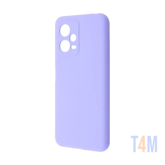 Silicone Case with Camera Shield for Xiaomi Redmi Note 12 5g/Poco X5 Purple